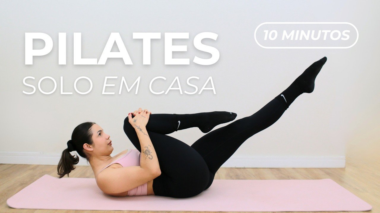 10 MIN TREINO DE PILATES EM CASA | TONIFIQUE PERNAS E ABDÔMEN SEM EQUIPAMENTOS! - Treino CoreFit
