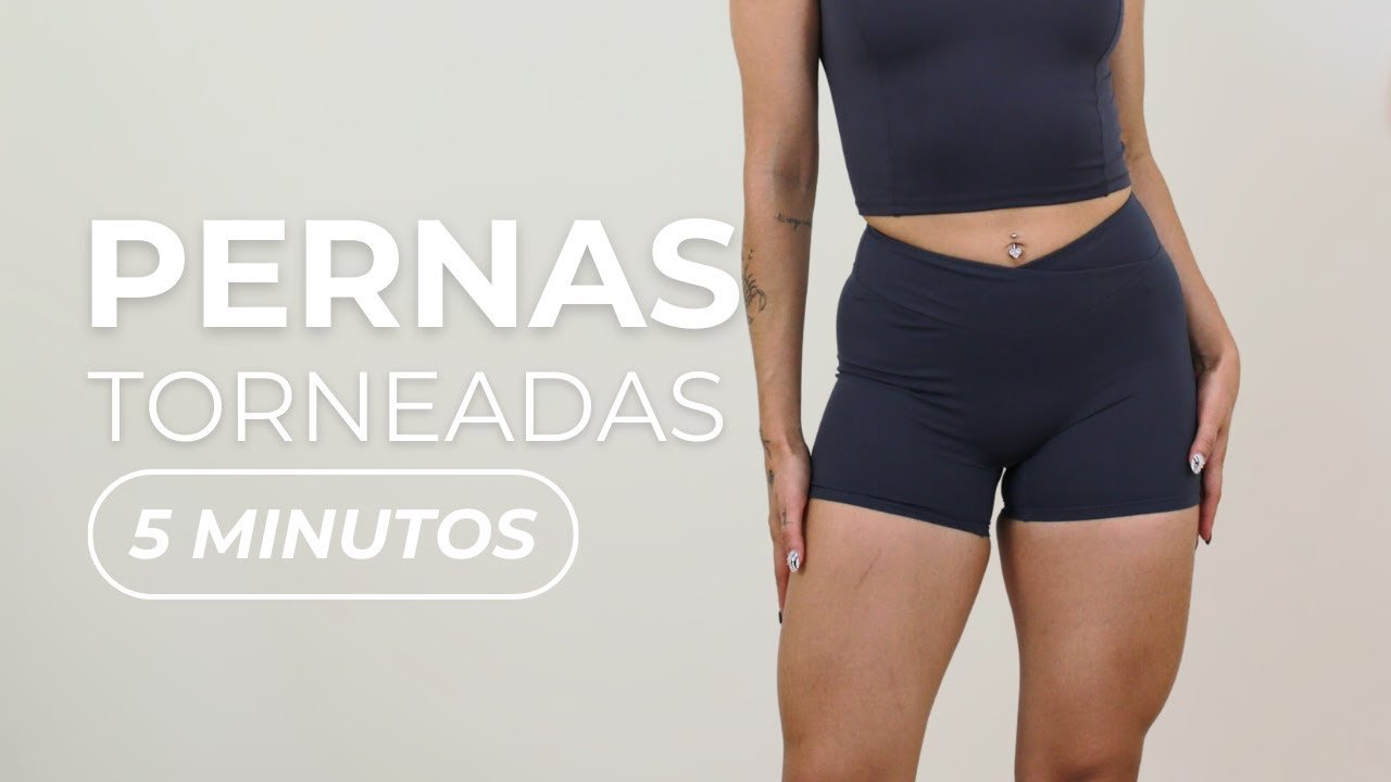 5 MIN TREINO DE PERNAS RÁPIDO E INTENSO SEM EQUIPAMENTOS - Treino CoreFit