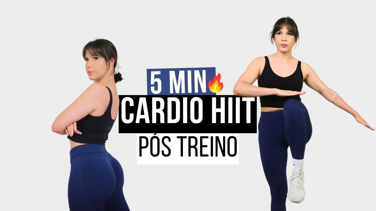 Cardio HIIT Pós-Treino | Apenas 5 Minutos Diários Para Queimar Gordura | Treino Rápido e Eficaz - Treino CoreFit
