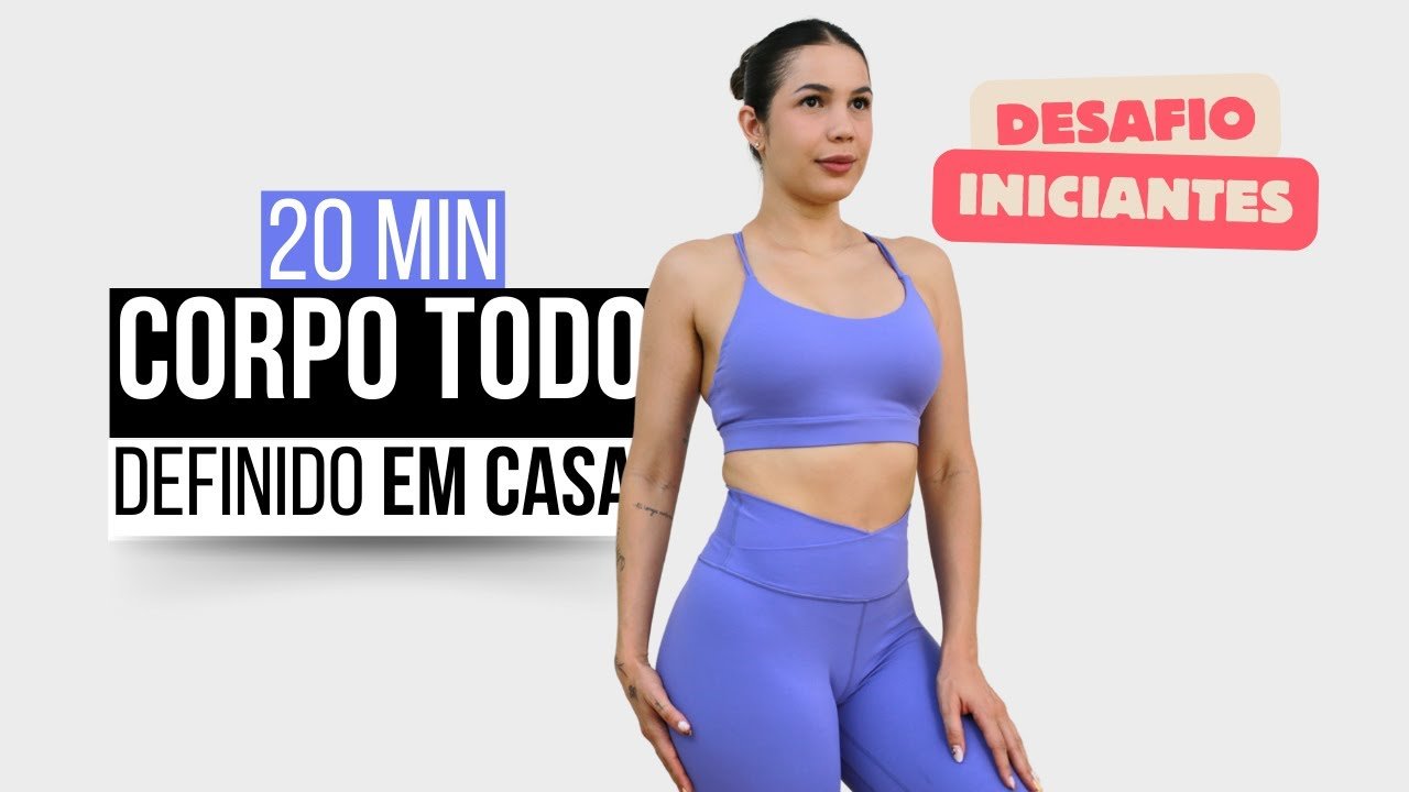 DESAFIO INICIANTES | TREINO PARA TONIFICAR O CORPO TODO EM CASA SEM EQUIPAMENTOS | Thali na rotina - Treino CoreFit