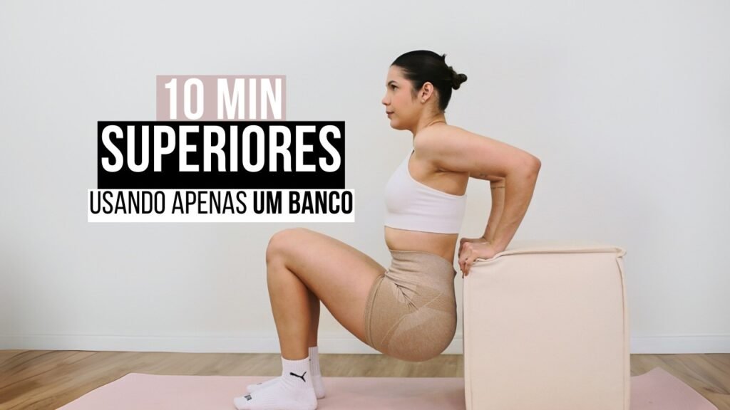Fortaleça e defina os músculos superiores usando apenas um banco!