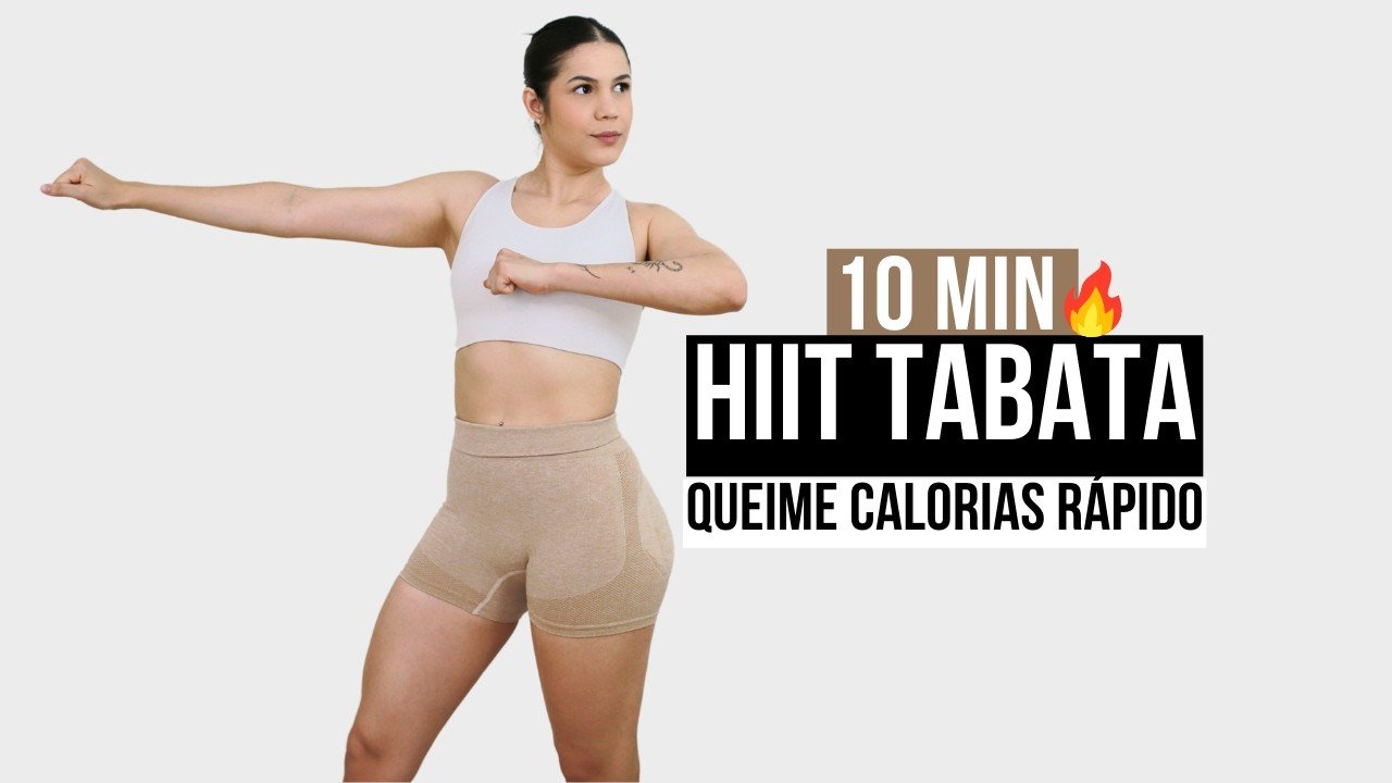 QUEIME CALORIAS RÁPIDO 10 MIN | TREINO HIIT TABATA EM CASA DE ALTA INTENSIDADE! - Treino CoreFit