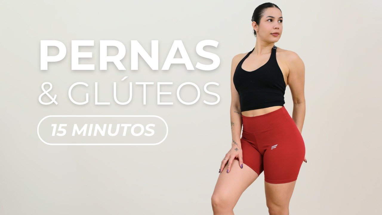 TREINO DE PERNAS E GLÚTEOS SEM IMPACTO | 15 MIN PARA TONIFICAR EM CASA! - Treino CoreFit