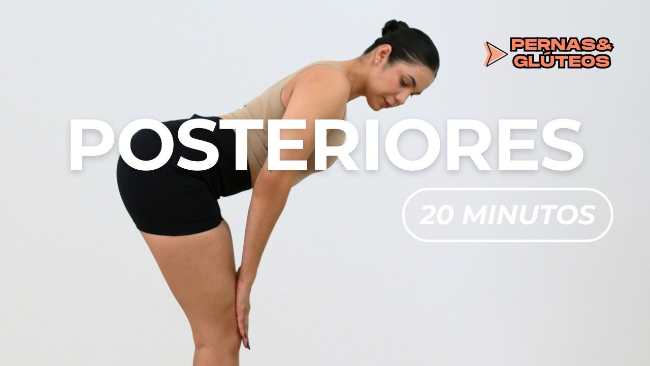 TREINO DE POSTERIORES 20 MIN | GANHE FORÇA E DEFINIÇÃO NAS PERNAS E GLÚTEOS EM CASA! - Treino CoreFit
