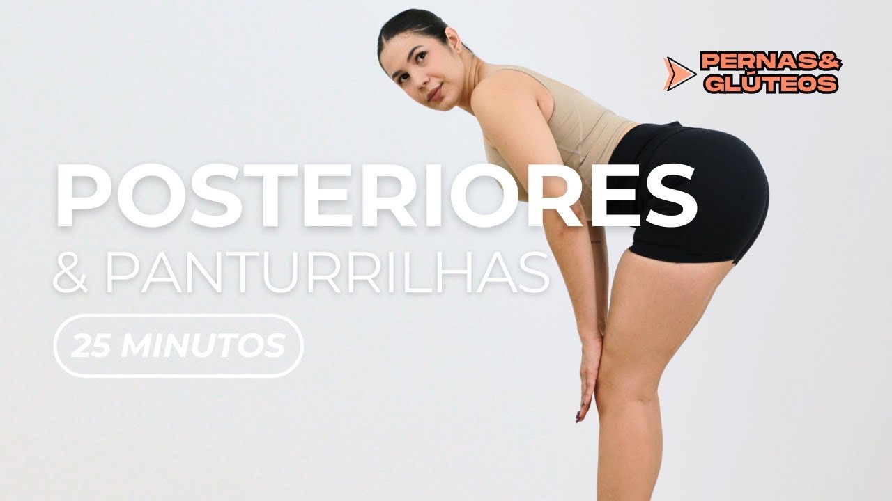 TREINO DE POSTERIORES E PANTURRILHAS 25 MIN | GANHE FORÇA E DEFINIÇÃO EM CASA! - Treino CoreFit