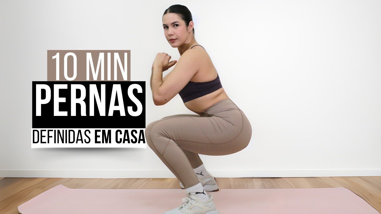 TREINO RÁPIDO DE PERNAS 10 MIN | QUADRÍCEPS E GLÚTEOS FORTES EM CASA! - Treino CoreFit