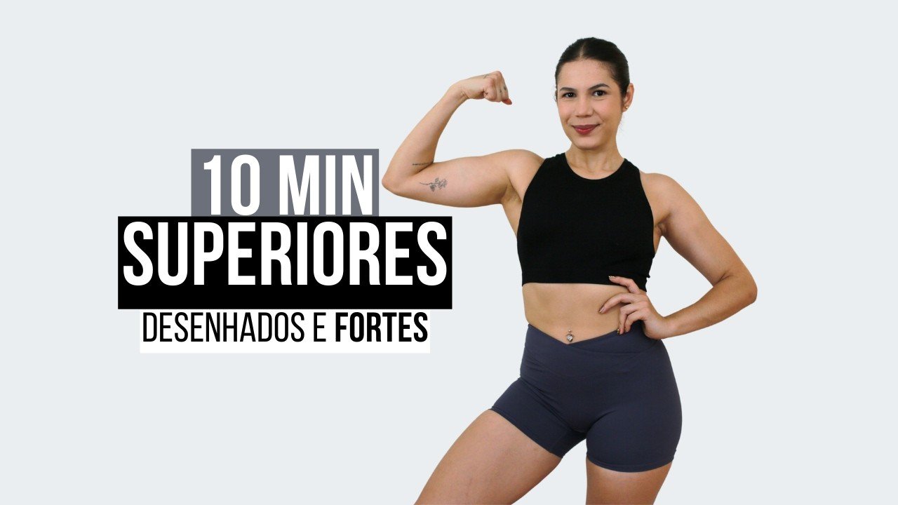 TREINO RÁPIDO DE SUPERIORES EM CASA | 10 MIN PARA DEFINIR E TONIFICAR OS BRAÇOS! - Treino CoreFit