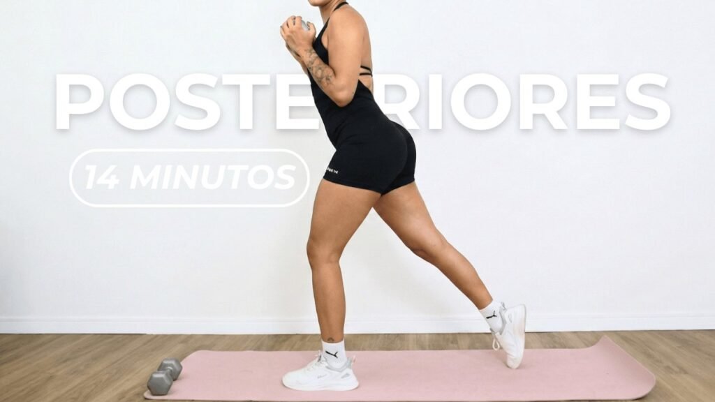 Posteriores em casa para definir e fortalecer