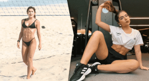 Jade Picon mostrando o abdômen definido